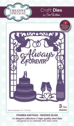 SUE WILSON FRAMES AND TAGS COLLECTION WEDDING BLISS - CED4340