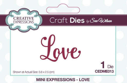 SUE WILSON DIES MINI EXPRESSION COLL LOVE - CEDME013