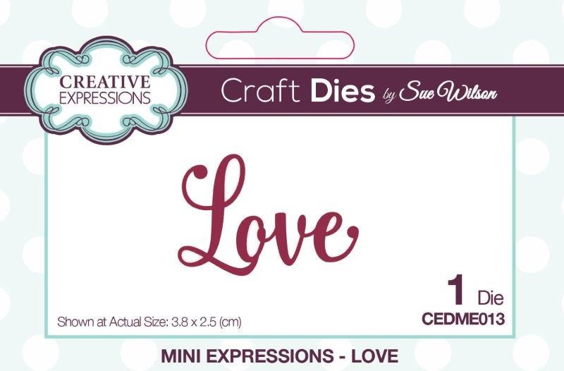 SUE WILSON DIES MINI EXPRESSION COLL LOVE - CEDME013