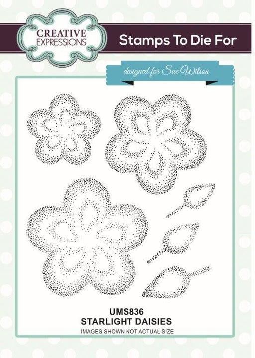 SUE WILSON STAMPS STARLIGHT DAISIES - UMS836