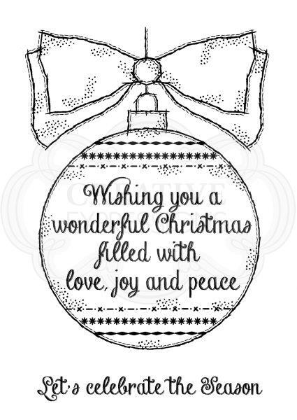 WOODWARE CLEAR STAMPS BIG BAUBLE - FRS705