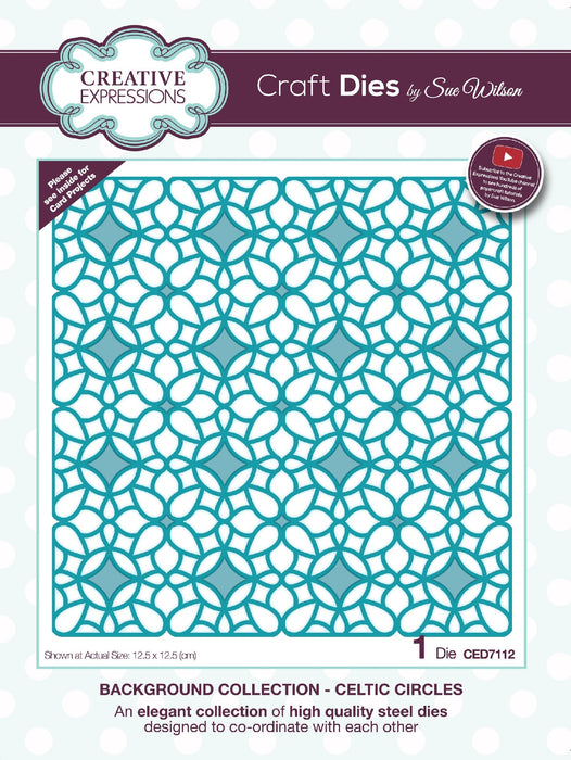 SUE WILSON DIE BACKGROUND COLL CELTIC CIRCLES - CED7112
