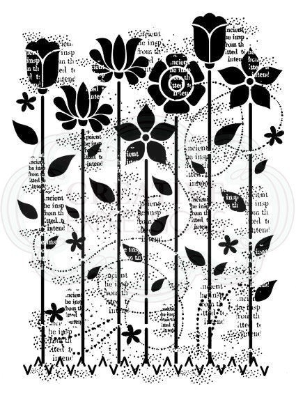 WOODWARE CLEAR STAMPS DREAMY GARDEN - FRS721