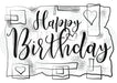 WOODWARE CLEAR STAMPS BIRTHDAY STRIPS - FRS724