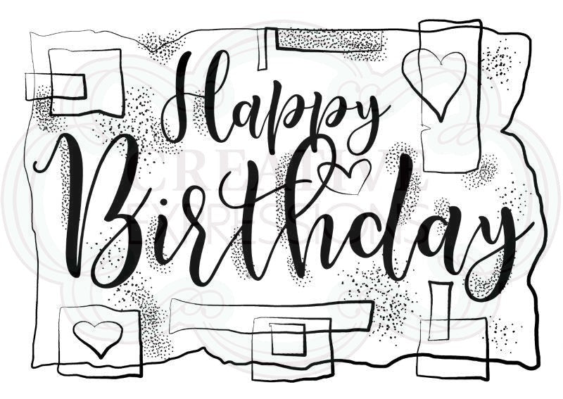 WOODWARE CLEAR STAMPS BIRTHDAY STRIPS - FRS724