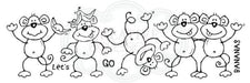 WOODWARE CLEAR STAMPS LETS GO BANANAS - FRS377
