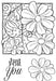 WOODWARE CLEAR STAMPS PETALS AND TWIRLS - JGS632
