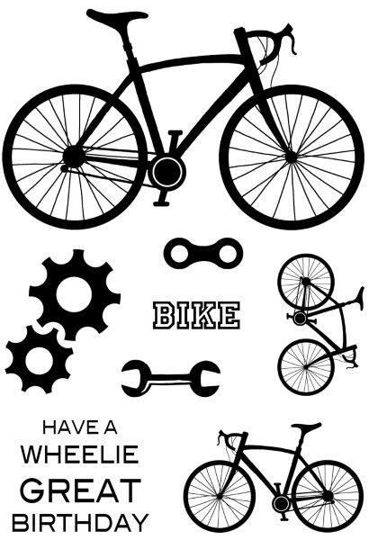 WOODWARE CLEAR STAMPS ON YOUR BIKE - JGS638