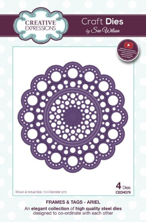 SUE WILSON DIES FRAMES TAGS COLL ARIEL - CED4379