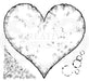 WOODWARE CLEAR STAMPS TORN PAPER HEART - FRS072