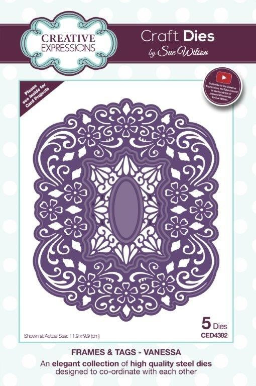 SUE WILSON DIE FRAMES AND TAGS COLLECTION VANESSA - CED4382