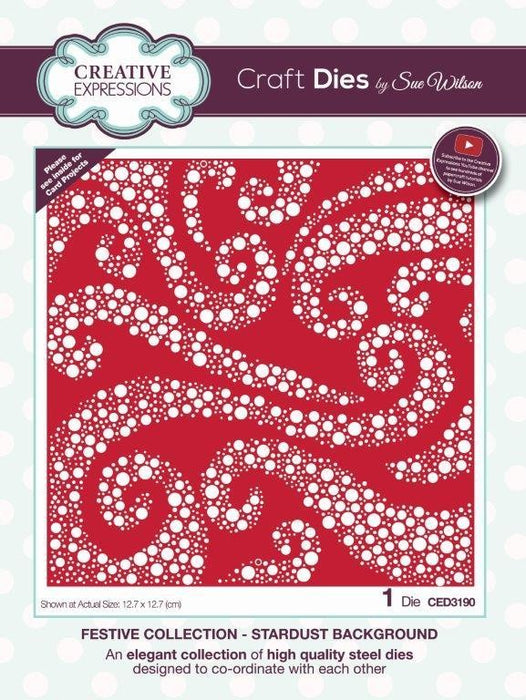 SUE WILSON DIE FESTIVE COLL STARDUST BACKGROUND - CED3190
