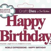 SUE WILSON DIE NOBL EXPRESSIONS COLL HAPPY BIRTHDAY CRAFT - CEDNE005