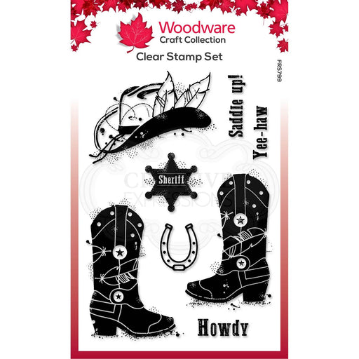 WOODWARE CLEAR STAMPS HOWDY COWBOY - FRS799