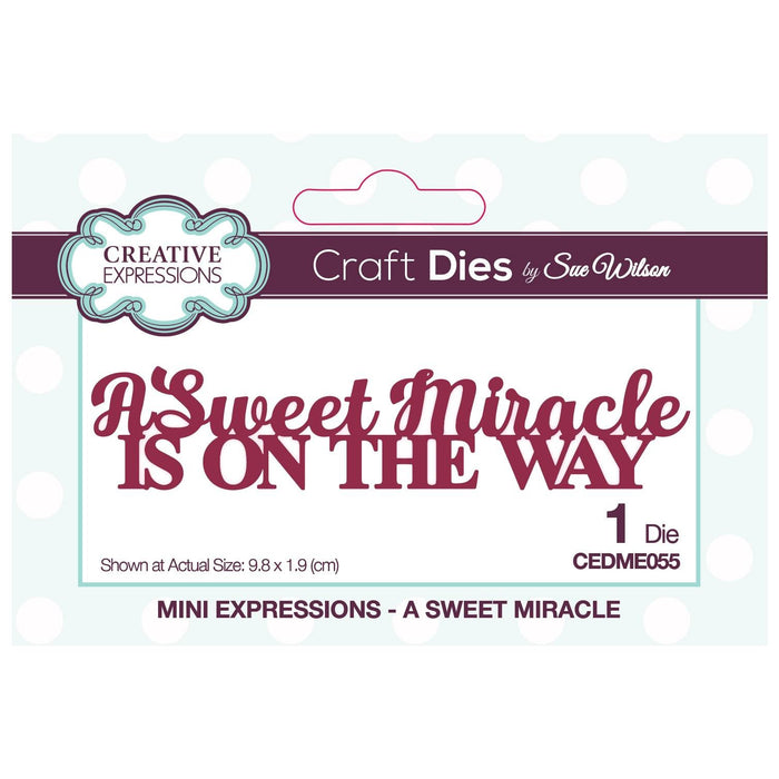 SUE WILSON DIE MINI EXPRESSION COLL A SWEET MIRACLE - CEDME055