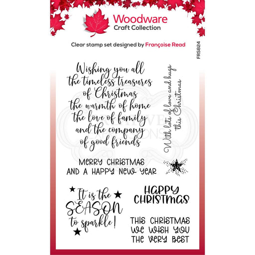 WOODWARE CLEAR STAMPS SPECIAL CHRISTMAS WORDS - FRS824