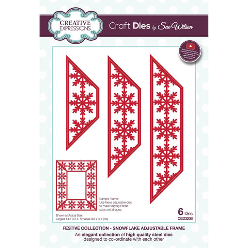 FESTIVE COLLECTION SNOWFLAKE FRAME - CED3208
