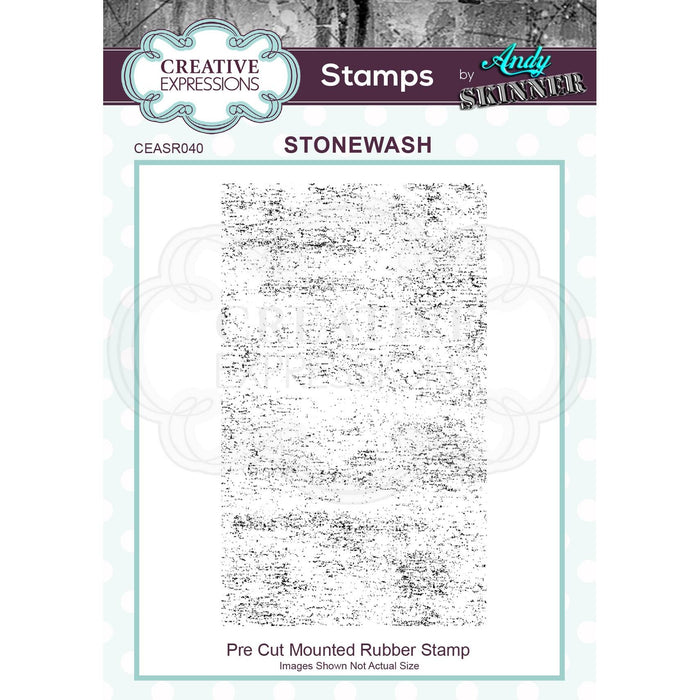 CREATIVE EXPRESSIONS ANDY SKINNER STONEWASH 3 IN X 5 IN RUBB - CEASR040