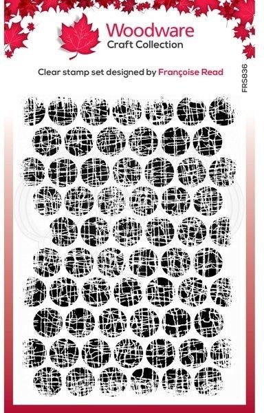 WOODWARE CLEAR STAMPS TEXTURED BUBBLES - FRS836
