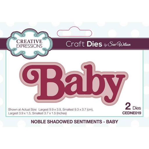 CREATIVE EXPRESSIONS SUE WILSON NOBLE SHADOWED SENTIMENTS BA - CEDNE019