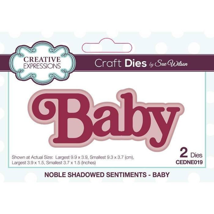 CREATIVE EXPRESSIONS SUE WILSON NOBLE SHADOWED SENTIMENTS BA - CEDNE019