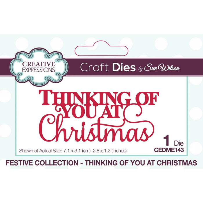 CREATIVE EXPRESSIONS DIE THINKING OF YOU AT CHRISTMAS   - CEDME143