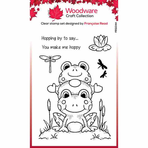 WOODWARE CLEAR STAMP 4 IN X 6 IN  HOPPING GNOME- FRS1044