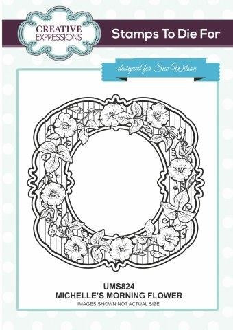 SUE WILSON STAMPS TO DIE FOR MICHELLES MORNING FLOWER - UMS824