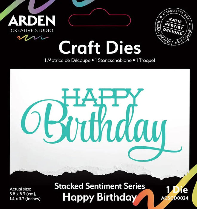 ARDEN CREATIVE STUDIO DIE HAPPY BIRTHDAY  - ACSCD0024