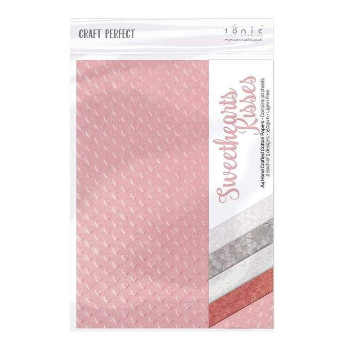 TONIC CRAFT PERFECT CARD STOCK A4 10PK SWEETHEARTS KISSES - 1972E