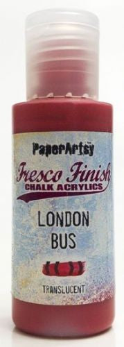 PAPER ARTSY FRESCO CHALK ACRYLICS LONDON BUS - FF37