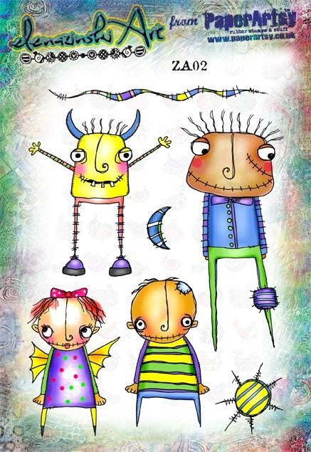 PAPER ARTSY ZINSKI ART SET STAMP SET 02 - ZA02