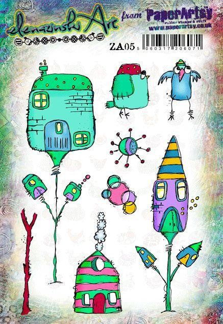 PAPER ARTSY ZINSKI ART SET STAMP SET 05 - ZA05