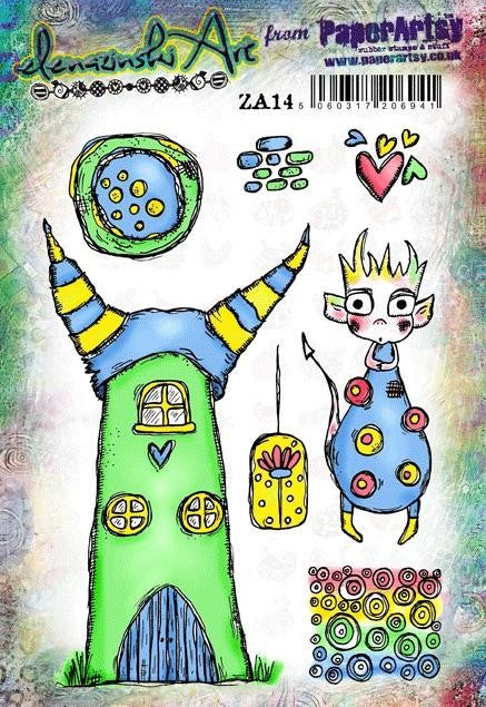 PAPER ARTSY ZINSKI ART SET STAMP SET 14 - ZA14