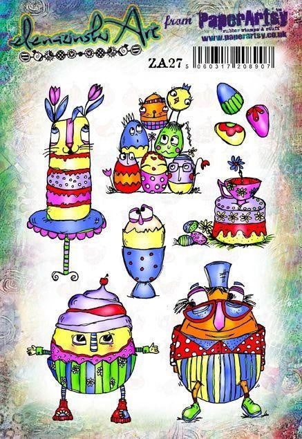 PAPER ARTSY ZINSKI ART SET STAMP SET 27 - ZA27