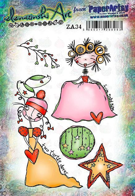 PAPER ARTSY ZINSKI ART SET STAMP SET 34 - ZA34