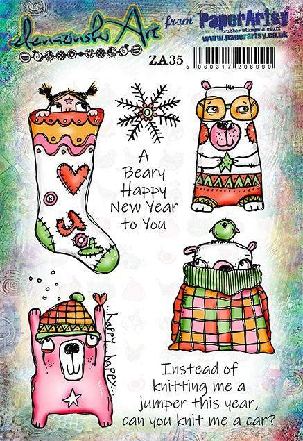 PAPER ARTSY ZINSKI ART SET STAMP SET 35 - ZA35