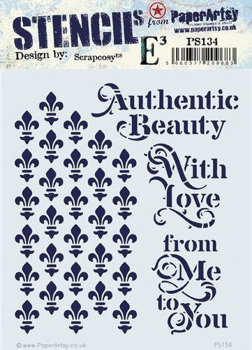 PAPER ARTSY STENCIL BY SCRAPCOSY 134 - PS134