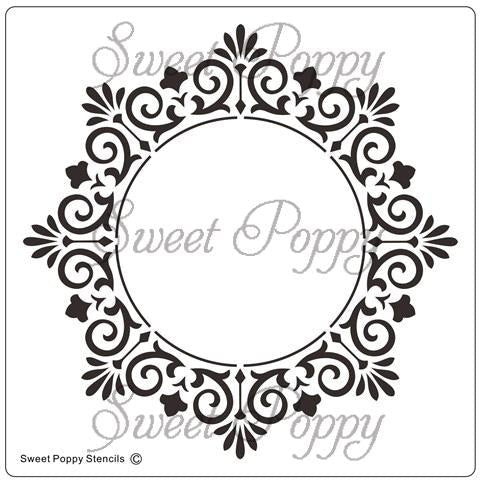SWEET POPPY STENCIL FRAME - SP1-261