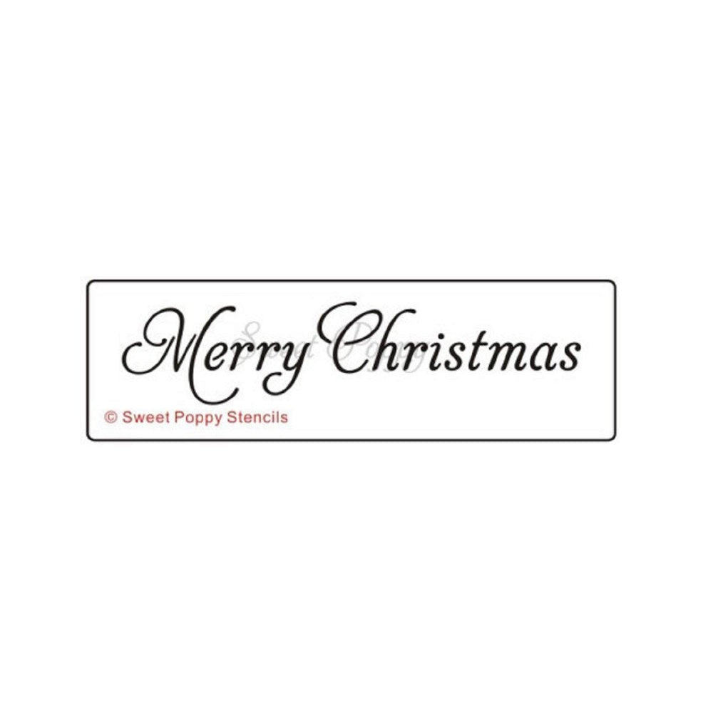 SWEET POPPY STENCIL MERRY CHRISTMAS - SP5-106