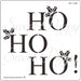 SWEET POPPY STENCIL HO HO HO - SP1-299