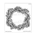 SWEET POPPY STENCIL PINE WREATH - SP1-312