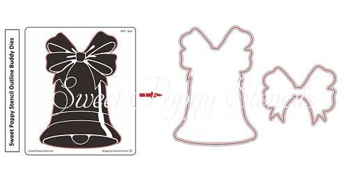 SWEET POPPY STENCIL LARGE BELL - SP1-324