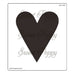 SWEET POPPY STENCIL SLIM HEART - SP6-125H