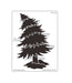 SWEET POPPY STENCIL WONKY FIR TREE - SP1-328
