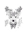 SWEET POPPY STAMP A6 CHRISTMAS DEER - SPSCHRISDEER
