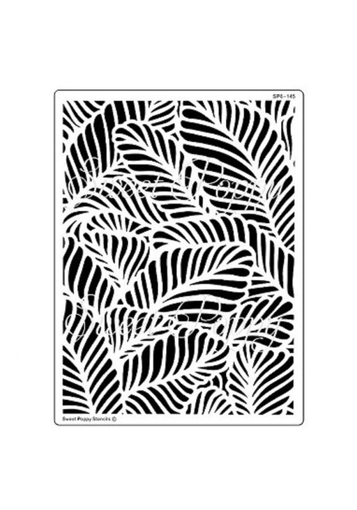 SWEET POPPY STENCIL TROPICAL BACK PLATE - SP6-145