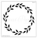 SWEET POPPY STENCIL HOLLY WREATH - SP6-147