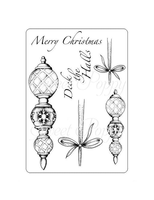 .SWEET POPPY STAMP A6 VIC BAUBLE - SPSTMP-VIC BAUBLE