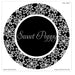 SWEET POPPY STENCIL POINSETTIA CIRCLE - SP6-125PC